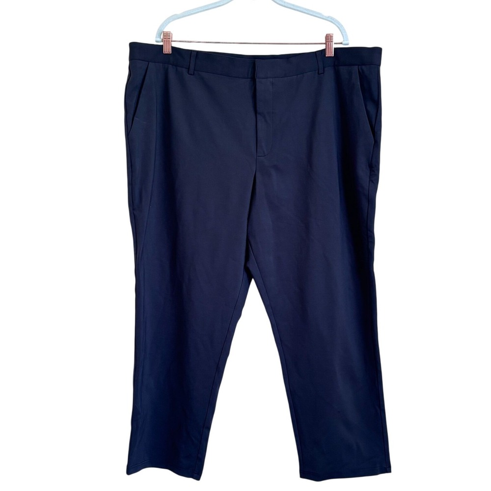 Universal Standard Womens Smart Tech Trousers L (22-24) Green Stretch Minimalist